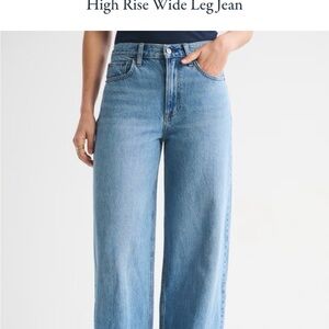 Abercrombie & Fitch High Rise Wide Leg Jeans
